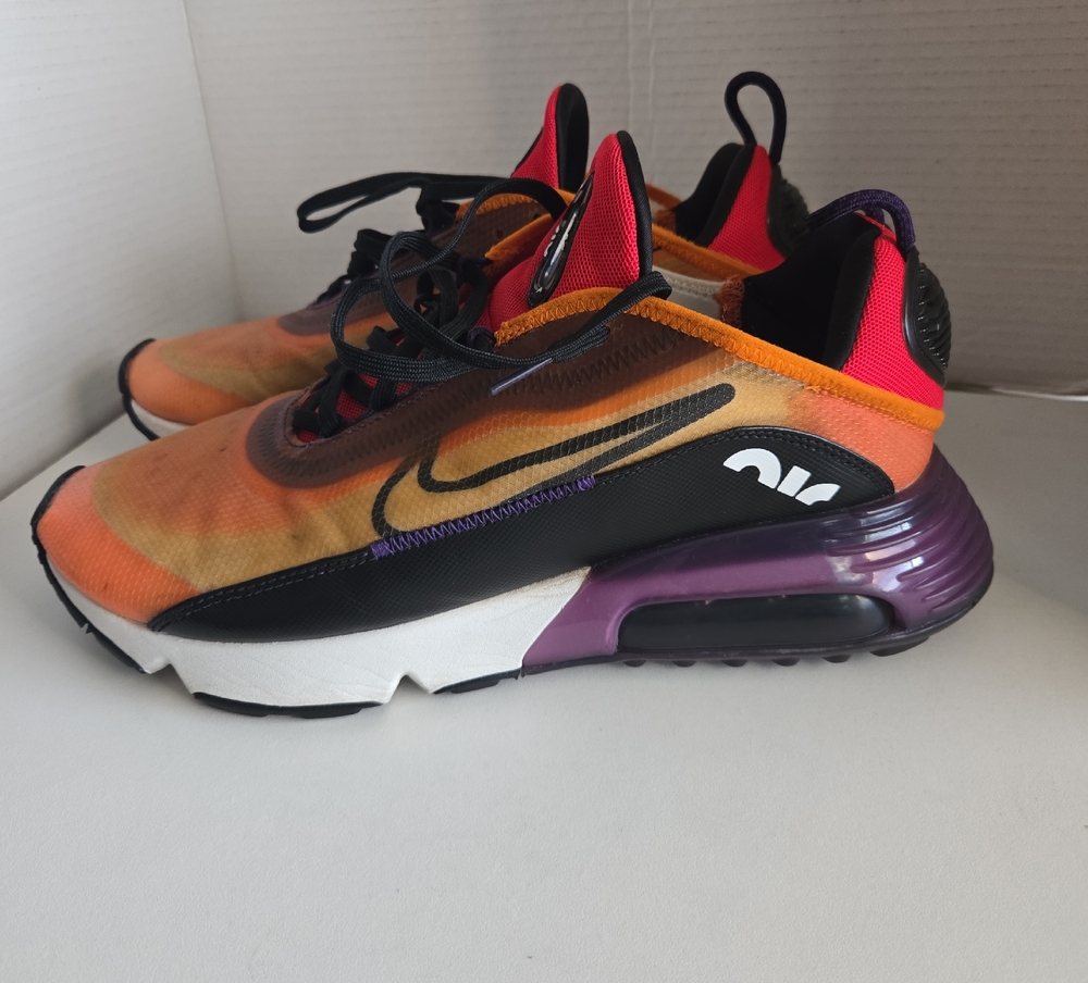 Nike Air Max 2090 Mens Size 10.5 Orange Purple Red Athletic Running Shoes